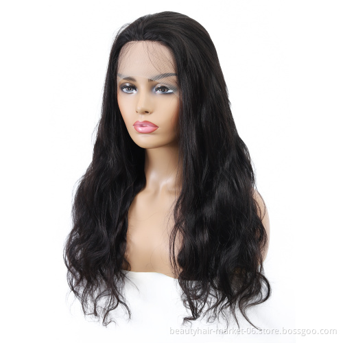 Factory price bone straight human hair lace wig human hair wigs